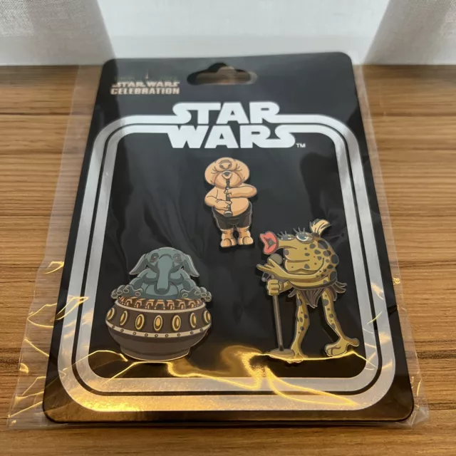 Star Wars Celebration 2023, 40th Anniversary ROTJ,  Max Rebo Jabba 3 Pin Set