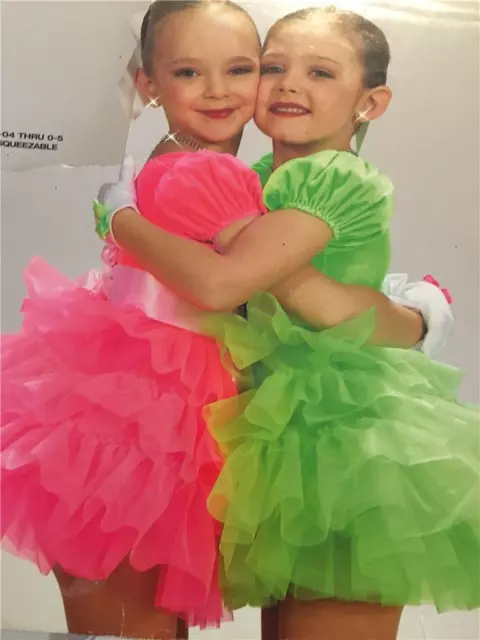 Dance Costume  lyrical ballet tap  skate green pageant dress squeezable
