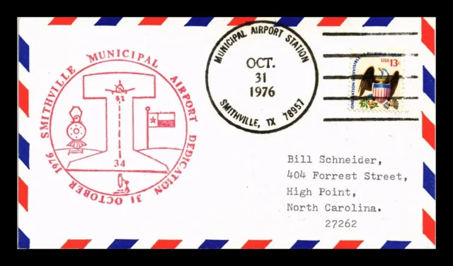 Us Cover Smithville Texas Municipal Airport Dedication Air Mail