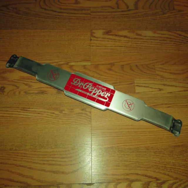 Dr Pepper Store Gas Station Door 30" Metal Push Bar Sign - Vintage Coca-Cola NOS