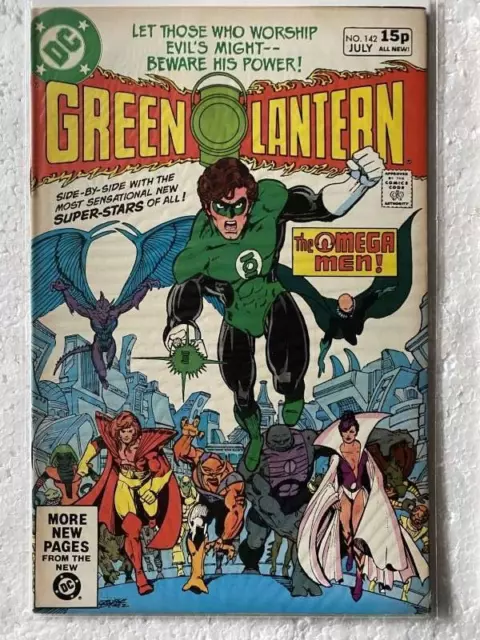 Green Lantern #142 KEY 1st App full cover Omega Men (DC 1981) VF Bronze Age