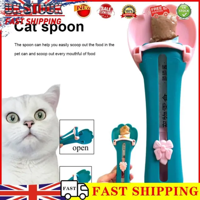 Pet Feeding Spoon Dog Cat Strip Squeezer Puppy Kitty Liquid Plastic Food Feeder