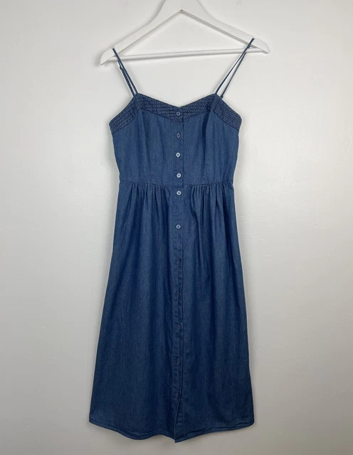 Denim pinafore dress oasis top