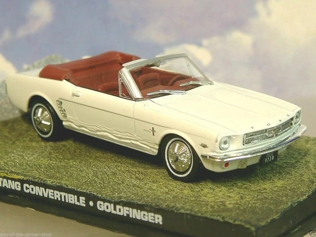 Ford Mustang cabriolet 1964 Goldfinger James Bond Motormax 1/24 – Les