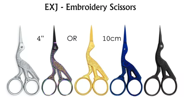 EXJ - STORK Scissors - Eyebrow & EMBROIDERY CRAFT & SEWING Cross-Stitch Scissors