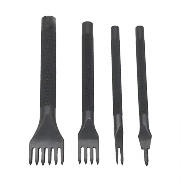4 Pcs Locher-Kit DIY-Zinke Diamantmeißel Diamantmeißelleder Handhaben