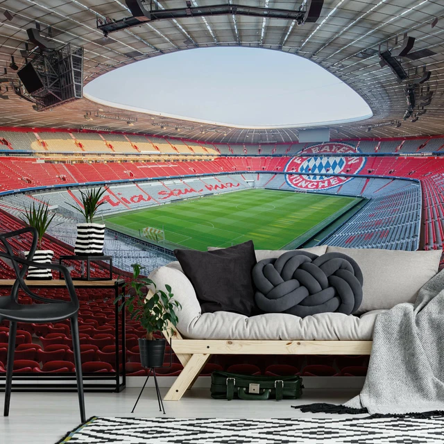 Fototapete FCB Stadion Mia san mia WANDDEKO FC BAYERN original lizenziertes Bild