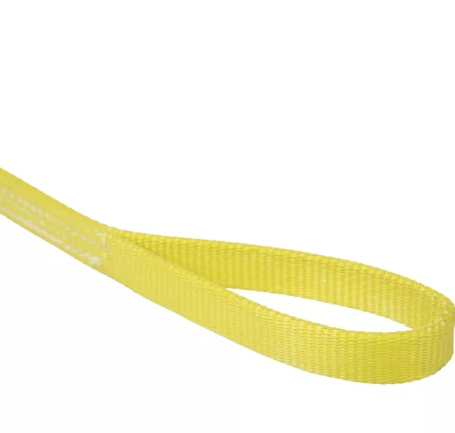 Mazzella EE2-902 Polyester Web Sling, Eye and Eye Yellow 2 Ply 13 Inches