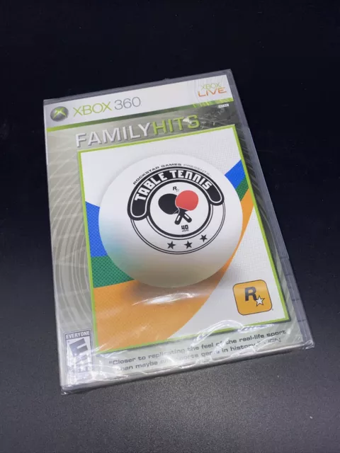 Rockstar Games Presents Table Tennis Family Hits Microsoft Xbox 360 Sealed