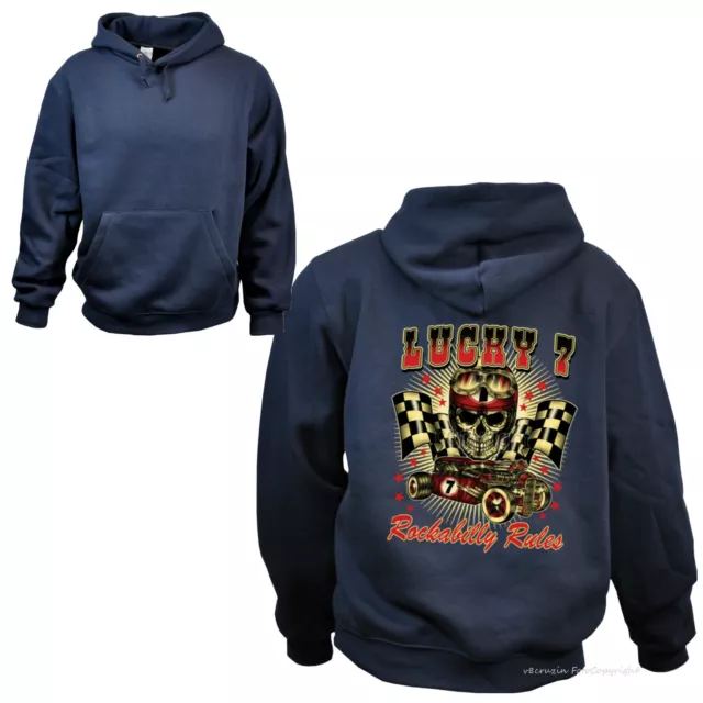 Hot Rod Sweatshirt Racing US-Car Garage Hoodie Rockabilly Automotiv  50s *1103