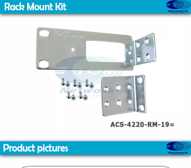 A pair of ACS-4220-RM-19= bracket mounting ears for Cisco ISR4221/K9