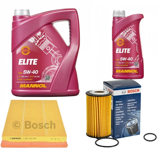 Paquete De Inspección HOMBRE 5 L MANNOL Elite 5W-40 Para Fiat Panda 169