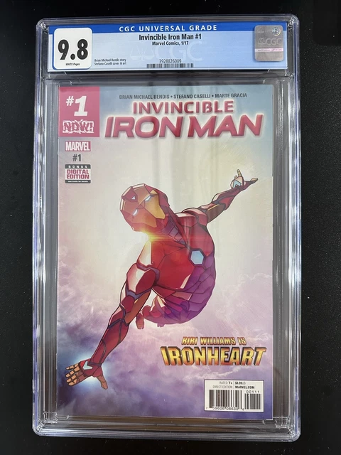 Invincible Iron Man #1 Ironheart Riri Williams 1St Cvr Marvel (2017) Cgc 9.8🍀