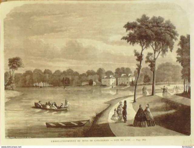 France (75) 12ème Lac Bois De Vincennes 1872