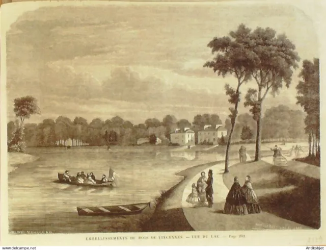 France (75) 12ème Lac Bois De Vincennes 1872