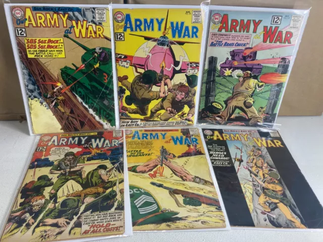 OUR ARMY AT WAR 116-129 LOT 6 DIFFERENT ISSUES! Sgt. Rock DC Comics (s 13853)