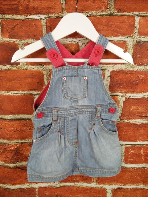 Pacchetto Bambina Età 6-9 Mesi Bluezoo Next Bhs M&S Pinofore Tops 74Cm 3