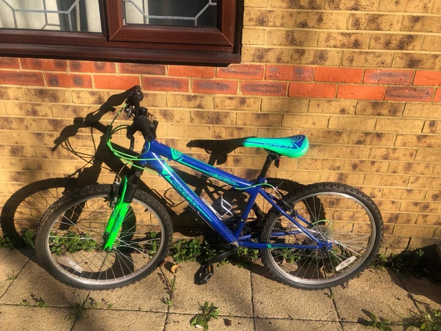 Girls blue mountain bike top