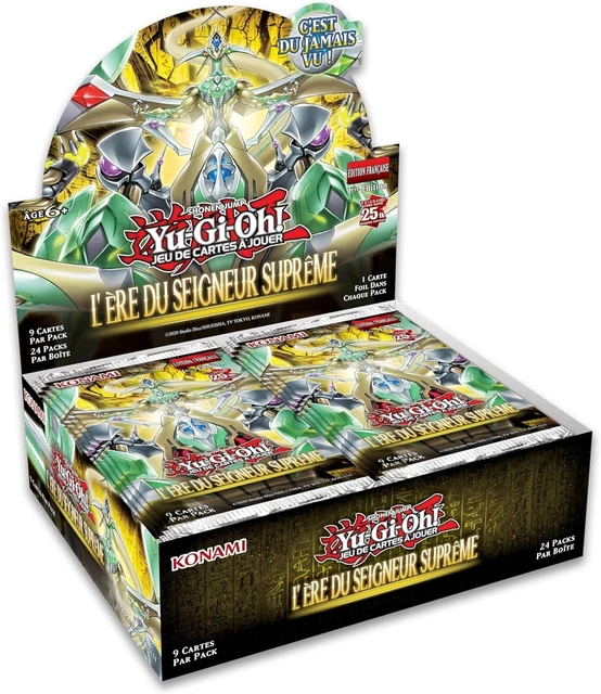 Yu-Gi-Oh! – Display Obscurité Suprême – 101 Cartes – Rares Secrets, Ultra Rares, Super Rares – 25e Anniversaire – Dès 8 Ans