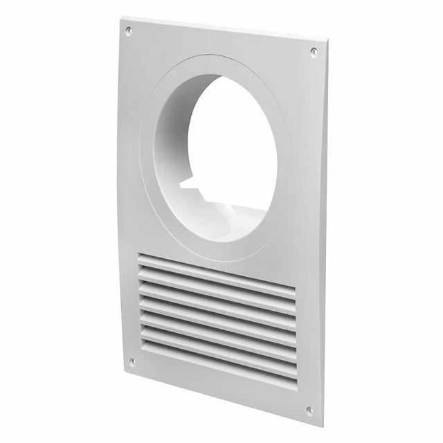 Grille De Ventilation Murale 100 Mm – Marron, Clapet Anti-retour, Prostko Ltd