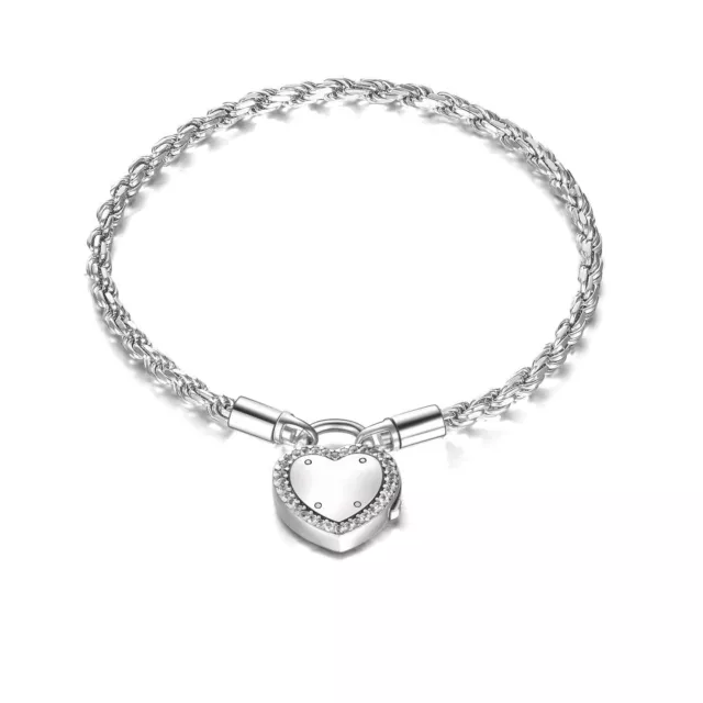 ONEFINITY Urns Bracelet for Human Ashes Lock of Love Heart Clasp Charms Urn A...