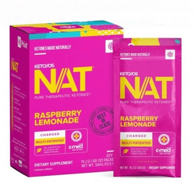 Pruvit keto OS NAT Raspberry Lemonade con cafeína Cetonas Diet Cetogénica peso