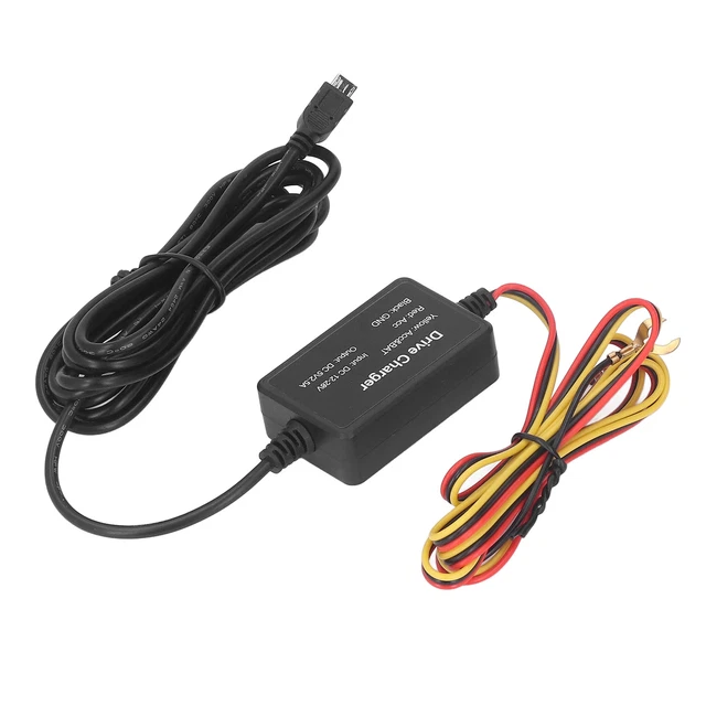 (MICRO)Dash Cam Hardwire Kit 12-30V Metal Safe Mini USB Hardwire Kit For Radar