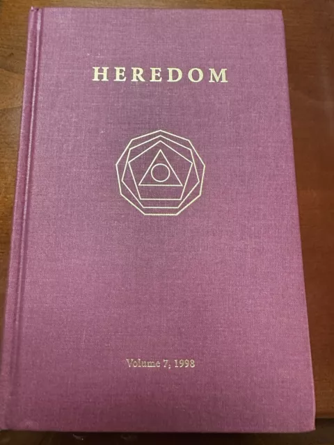 Heredom Scottish Rite Research Society Volume 7 Freemasonry Masonic Good 1998