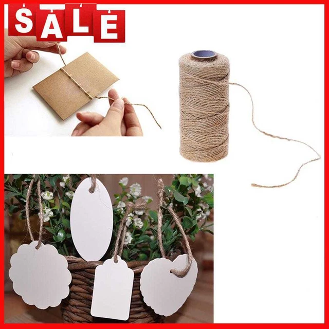 100m Rollen DIY-Verpackung basteln Hanfseil DIY Handarbeit gewebt Hanf Seil Foto