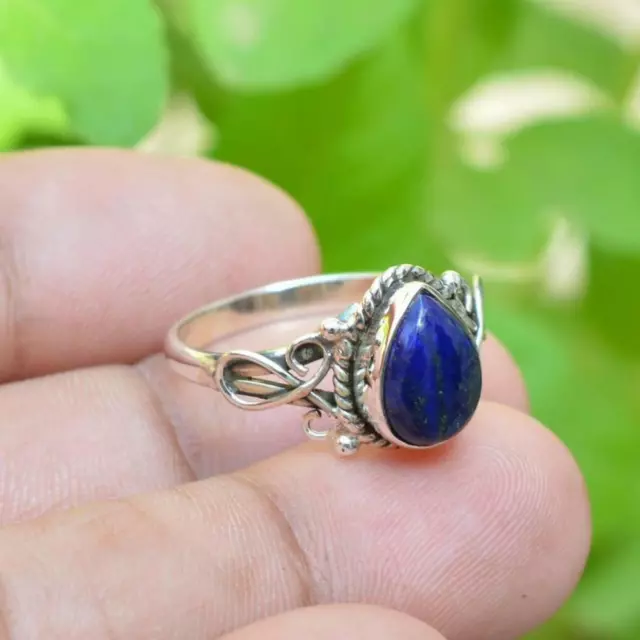 Lapis Lazuli 925 Argent Sterling Black Friday Bague Bijoux Tout Taille DK-02 2