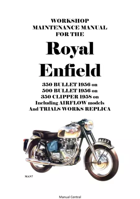 ROYAL ENFIELD 350 500 Bullet 350 Clipper Repair Workshop Service
