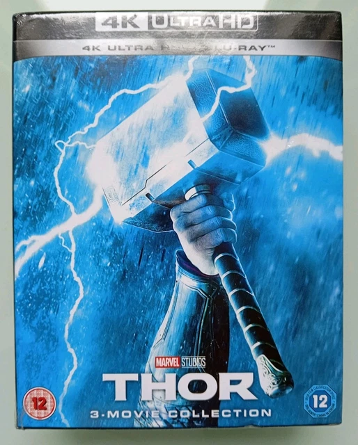 THOR 3-MOVIE COLLECTION 4K Ultra HD Blu-ray 2019 Chris Hemsworth Sealed ...