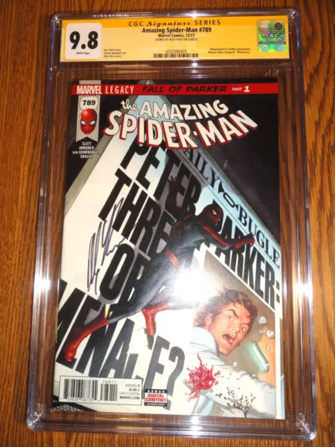 Asombroso Spider-Man #789 Alex Ross Firma Cgc 9.8 NM/M 1st Print Ss Marvel Mcu