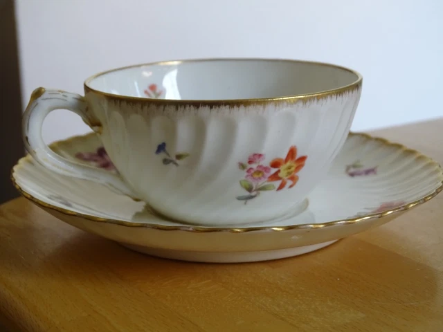 Tasse Et Sous-tasse Sarreguemines Joel Motif Coquelicot - Céramique Multicouleur