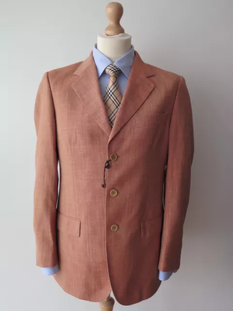 Giacca abito giacca MILA BELLA Angelico uomo lana lino misto giacca blazer taglia 48