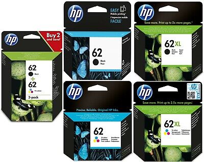 Choice Of Genuine Hp62 / Hp62Xl | Black / Tri-Colour Ink Cartridges In Lot