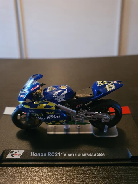 Die cast 1/24 Modellino Moto GP Max Biaggi 2004 HONDA RC 211V
