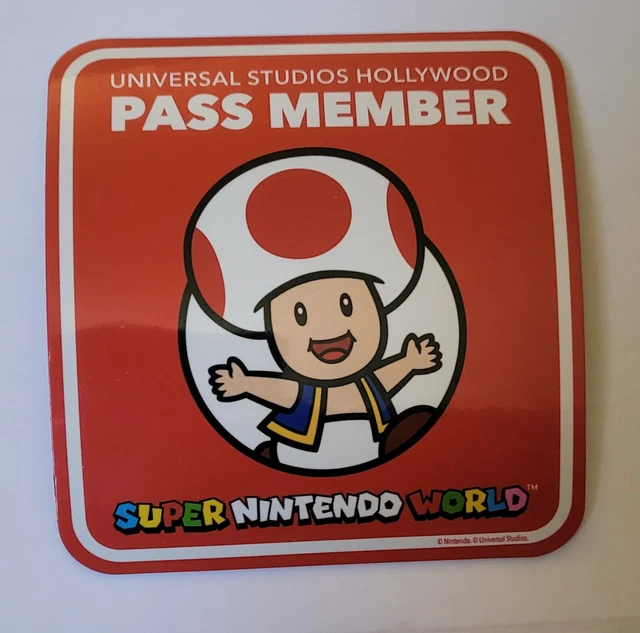 Universal Studios Hollywood Toad Super Nintendo World magnet