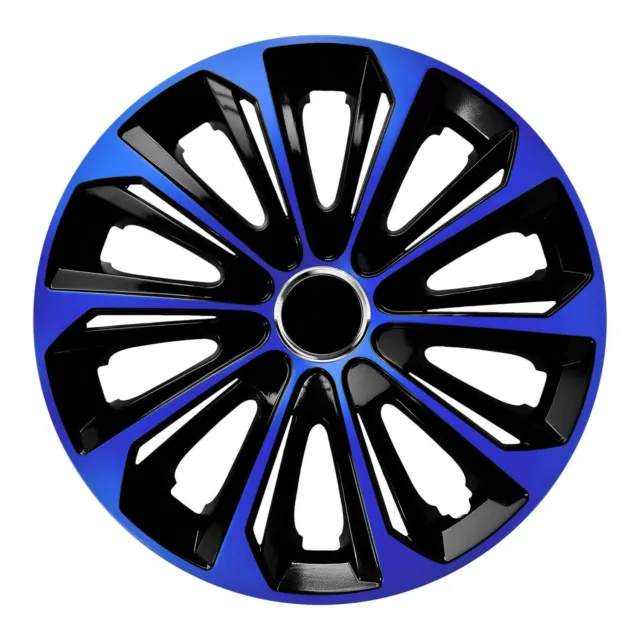 15" Hubcaps Wheel Covers Trims Car Blue 4 PCS Set Weather Resistant Universal UK