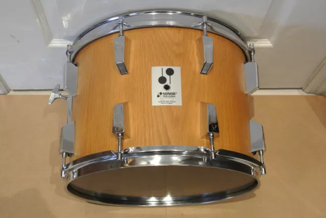 RARE 1979 SONOR-PHONIC T724 14" TOM in OAK VENEER for YOUR DRUM SET! LOT #F576
