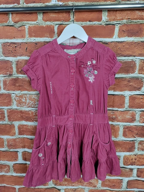 Gonna Abito Ragazza Pacchetto Età 6-7 Anni Monsoon Next Gap Velluto A Velo Rosa 122Cm 3