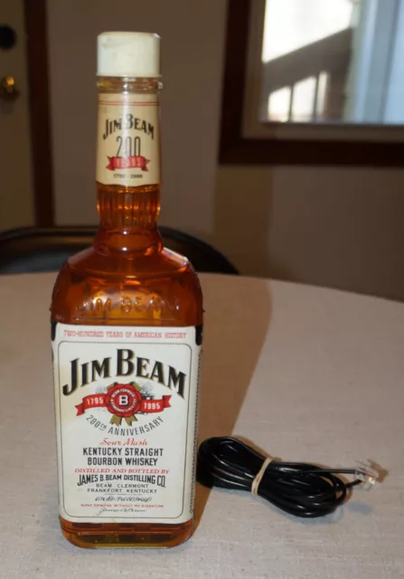 VINTAGE JIM BEAM Kentucky Bourbon Whiskey bottle landline telephone w ...