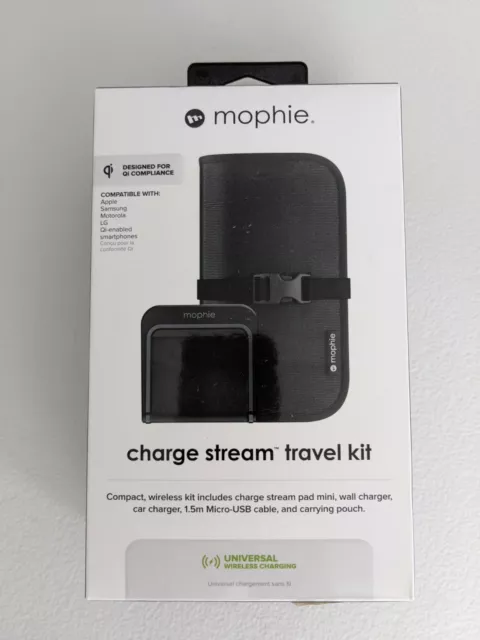 Mophie Charge Travel Kit - Wall, Car Charger, Micro USB Cable, Carrying Pouch
