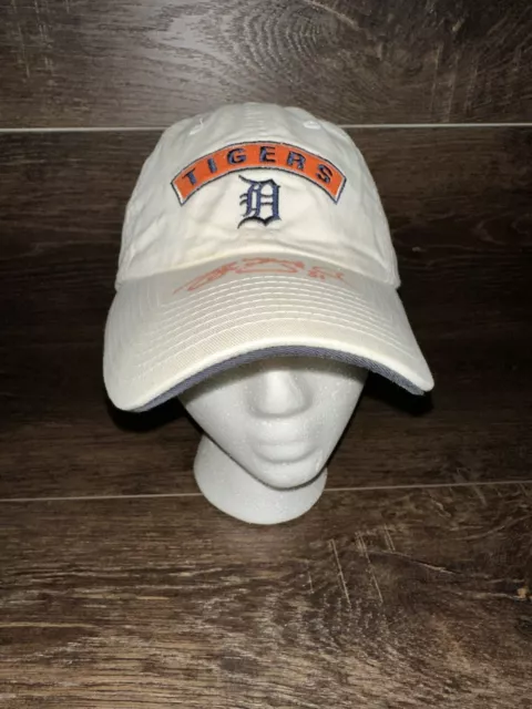 Eric Munson Detroit Tigers #31 Autographed White Hat Cap Strap Back American Nee