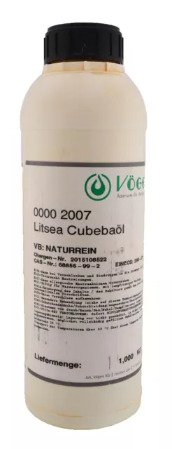 ⭐ 730 g Ätherisches Öl "Litsea Cubeba" Naturrein Aromatherapie Großpackung [16]