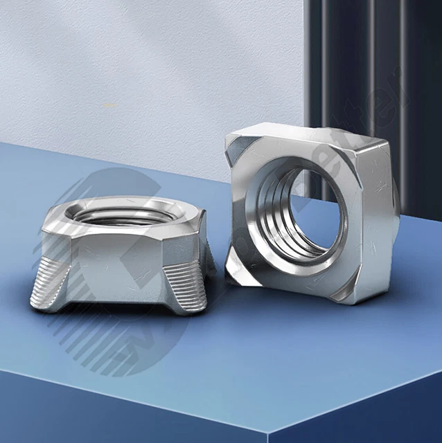 M3 M4 M5 M6 M8 M10 Square Weld Nuts A2 Stainless Steel Metric Square Weld Nuts
