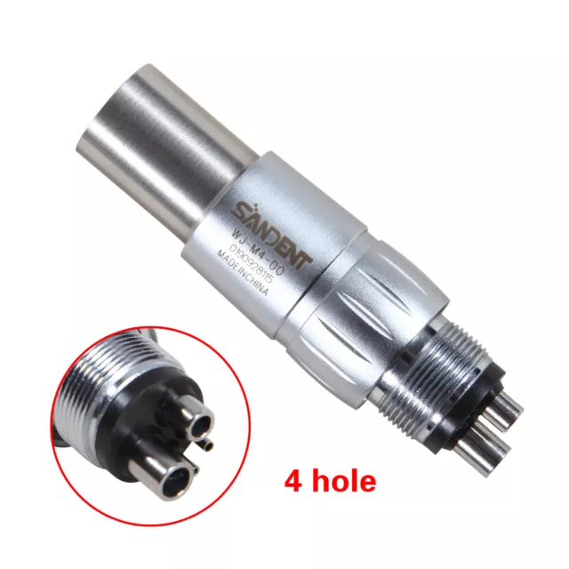 Dental 4 Hole Quick Coupler Coupling for NSK High Speed Turbine Handpiece Push