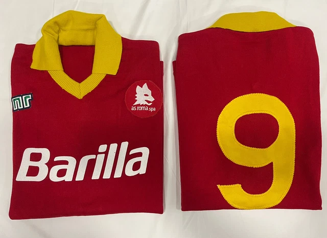 Maillot De Football NR Années 80 - Lanette Acrylique - Taille L - Occasion Vintage