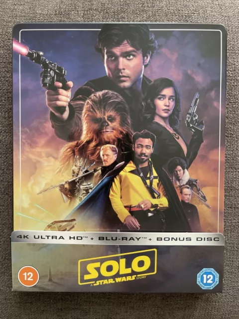 Solo : A Star Wars Story 4K +  Bonus Disc - 4K UHD Blu-ray Steelbook Wie Neu!