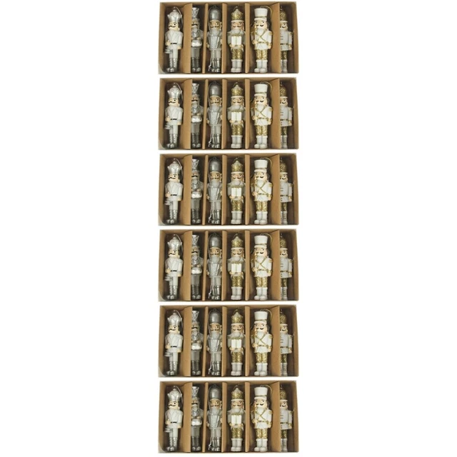 36 Pcs Christmas Nutcracker Puppet Xmas Decor Festival Scene Nordic